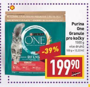 Billa Purina one granule pro kočky nabídka