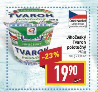 Billa Jihočeský tvaroh nabídka