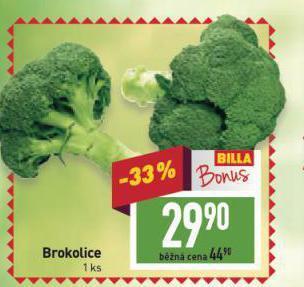 Billa Brokolice nabídka
