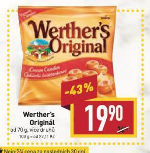 Billa Werther's original nabídka