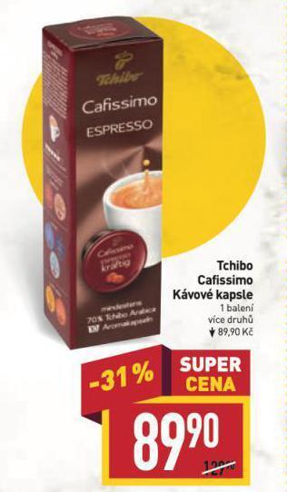 Billa Kávové kapsle tchibo nabídka