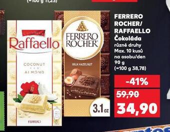 Kaufland Raffaello čokoláda nabídka