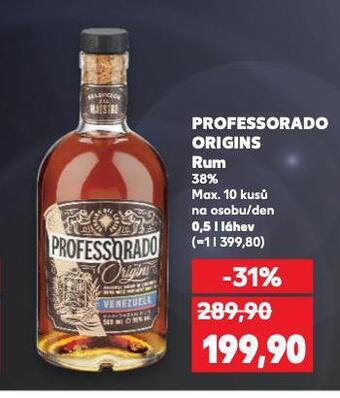 Kaufland Professorado origins rum nabídka