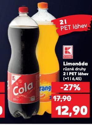 Kaufland Limonáda nabídka