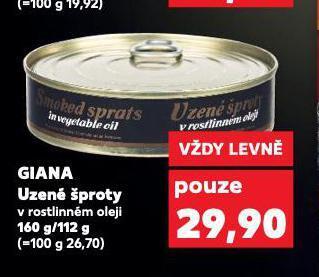 Kaufland Giana uzené šproty nabídka