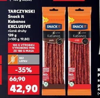 Kaufland Snack it kabanos nabídka