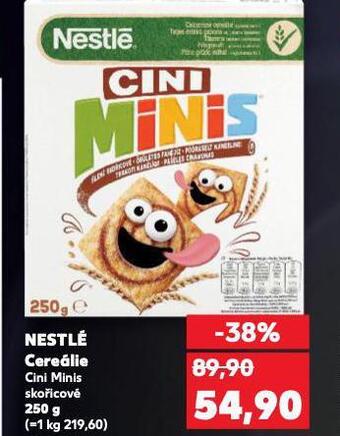 Kaufland Nestlé cereálie nabídka