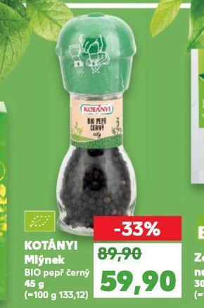 Kaufland Kotányi mlýnek nabídka