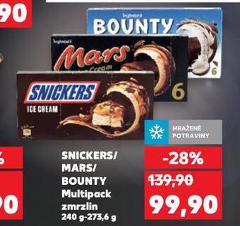 Kaufland Snickers zmrzlina nabídka