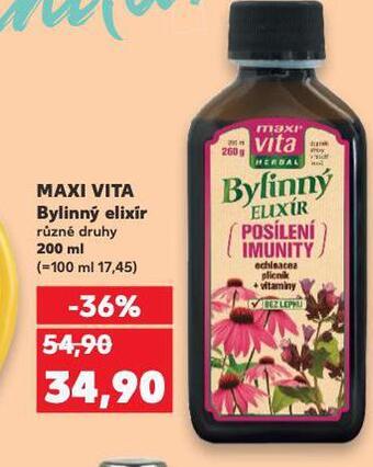 Kaufland Maxi vita bylinný elixír nabídka