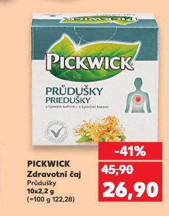 Kaufland Pickwick zdravotní čaj nabídka