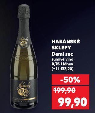 Kaufland Habánské sklepy demi sec nabídka