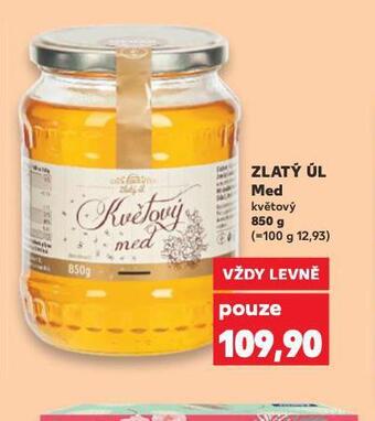 Kaufland Zlatý úl med nabídka