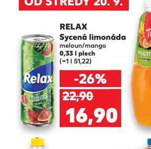 Kaufland Relax sycená limonáda nabídka