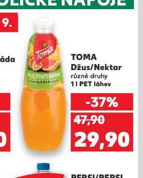 Kaufland Toma džus, nektar nabídka