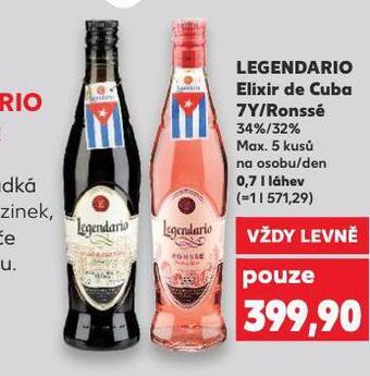 Kaufland Legendario elixir de cuba nabídka