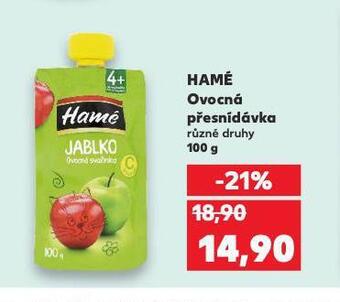 Kaufland Hamé ovocná přesnídávka nabídka
