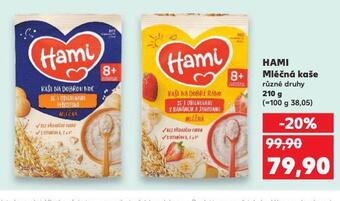 Kaufland Hami mléčná kaše nabídka