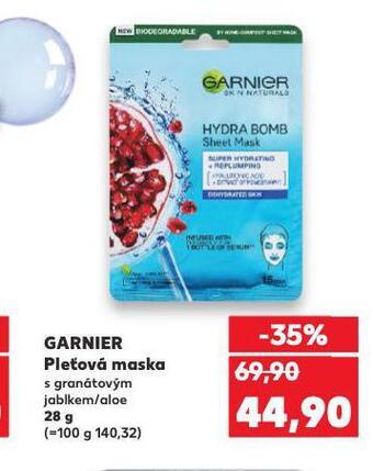 Kaufland Garnier pleťová maska nabídka