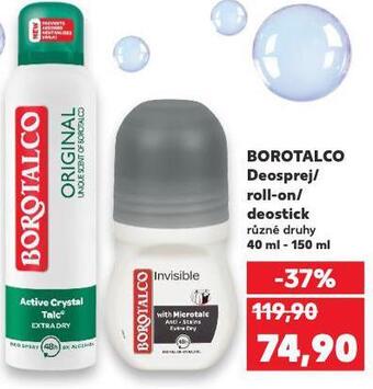 Kaufland Borotalco deodorant nabídka