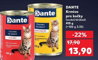 Kaufland DANTE Krmivo pro kočky nabídka
