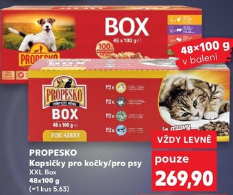 Kaufland PROPESKO Kapsičky pro kočky/pro psy nabídka