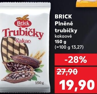 Kaufland BRICK Plněné trubičky nabídka
