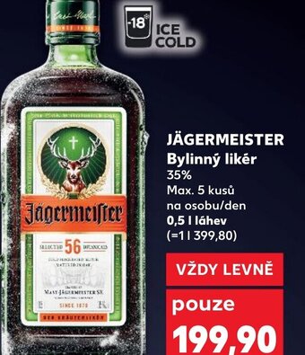 Kaufland JÄGERMEISTER Bylinný likér nabídka