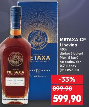 Kaufland METAXA 12* Lihovina nabídka