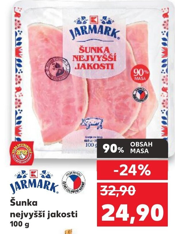 Kaufland Šunka nejvyšší jakosti nabídka