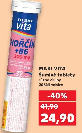 Kaufland MAXI VITA Šumivé tablety nabídka