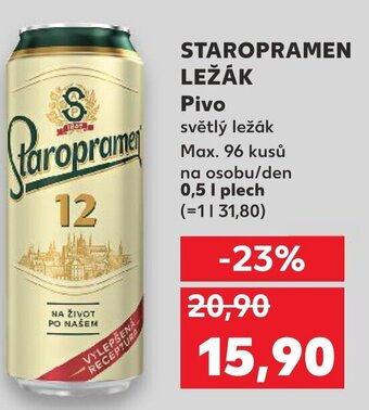 Kaufland STAROPRAMEN LEŽÁK Pivo nabídka