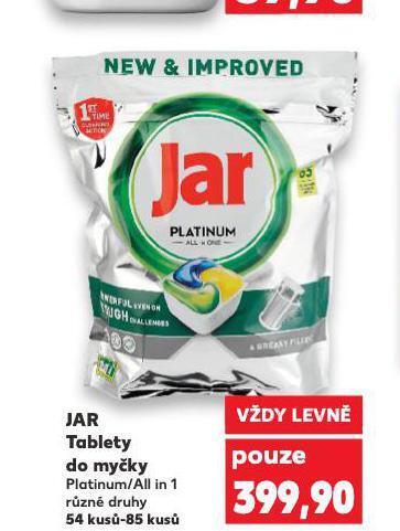 Kaufland Jar tablety do myčky nabídka