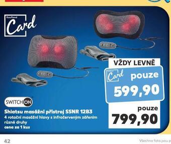 Kaufland Shiatsu masážní přístroj nabídka
