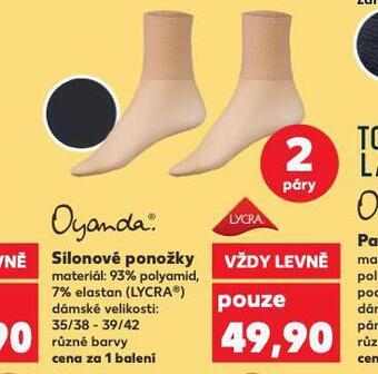 Kaufland Silonové ponožky nabídka