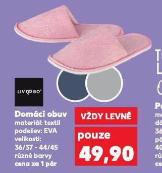 Kaufland Domácí obuv nabídka