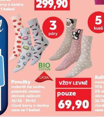 Kaufland Ponožky nabídka