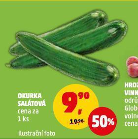 Penny Market Okurka salátová nabídka