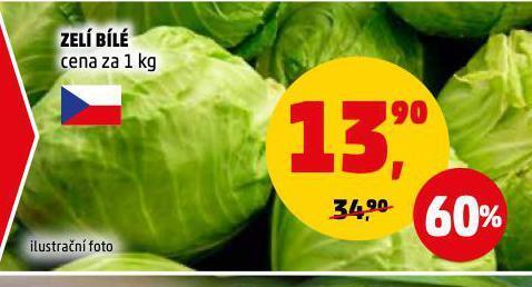 Penny Market Zelí bílé nabídka