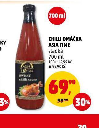 Penny Market Chilli omáčka asia time nabídka