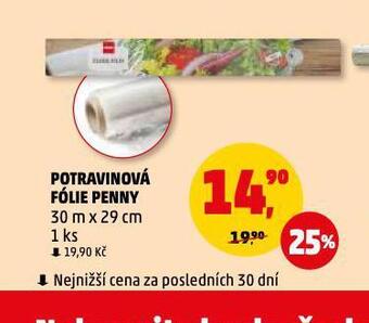 Penny Market Potravinová fólie nabídka