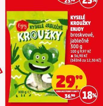 Penny Market Kyselé kroužky nabídka