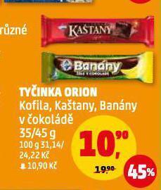 Penny Market Banány v čokoládě nabídka