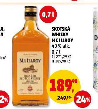 Penny Market Skotská whisky mc illroy nabídka