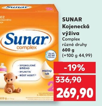 Kaufland SUNAR Kojenecká výživa nabídka