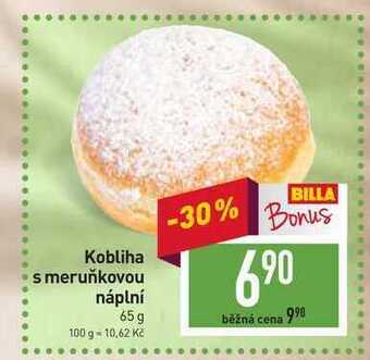 Billa Kobliha s meruňkovou náplní 65 g nabídka