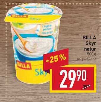 Billa Billa skyr natur 500 g nabídka