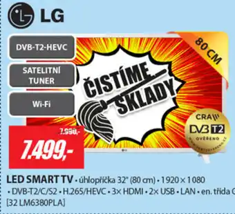 Planeo Elektro LG LED SMART TV 32 LM6380PLA nabídka