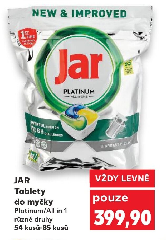 Kaufland JAR Tablety do myčky nabídka