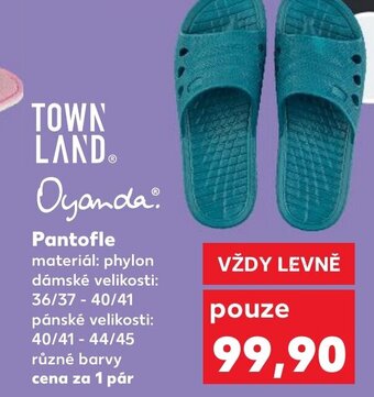 Kaufland TOWN LANDⓇ Oyanda: Pantofle nabídka